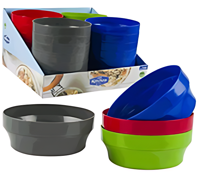 BOWL,7"D PLASTIC 4ASST CLRS