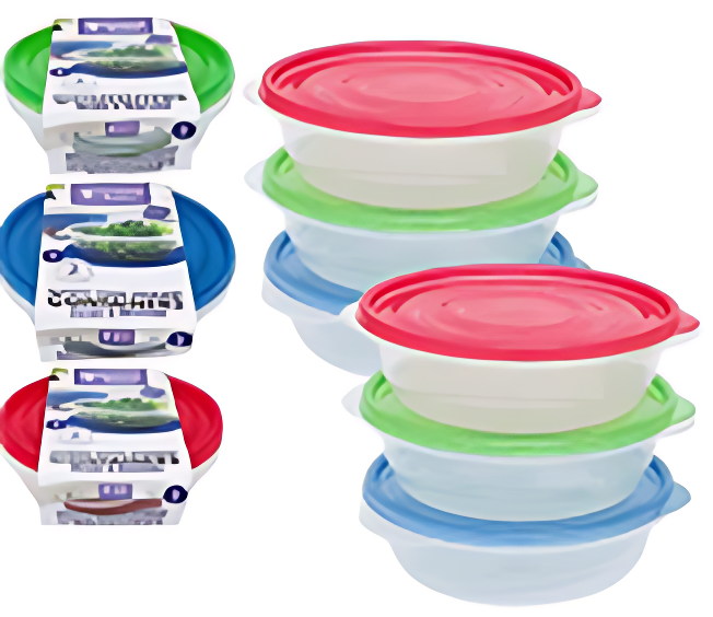 FOOD CONTAINER SET,2pc w/LID 4