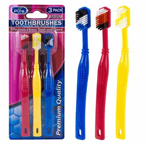 TOOTHBRUSH,3pc 3ASST COLORS