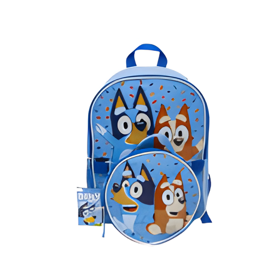BACKPACK,15"BLUEY wLunchBag-BL