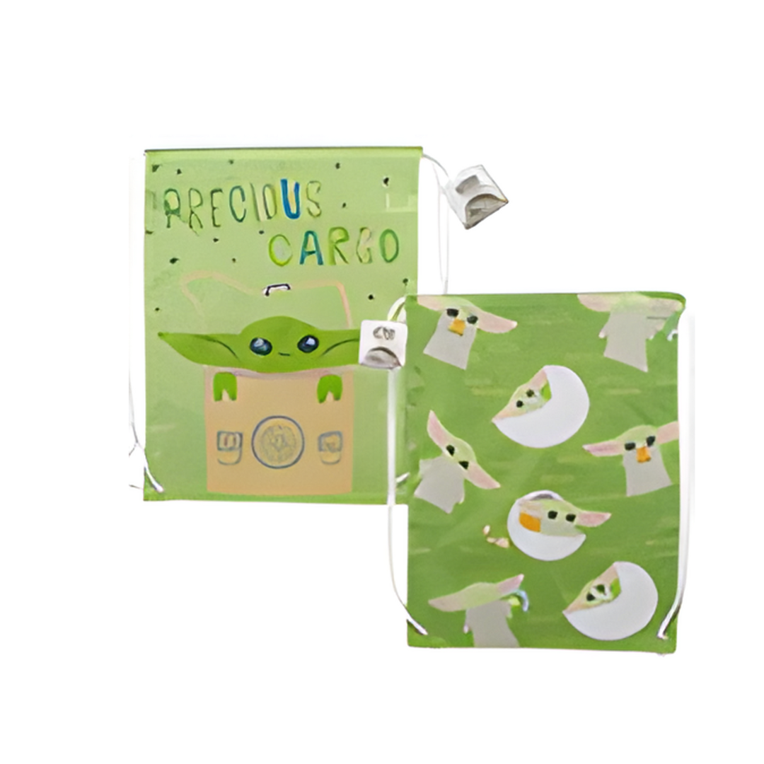 CINCH BAG,18" BABY YODA 2-AST