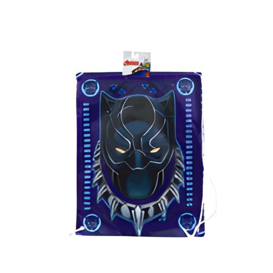 CINCH BAG,18"BLACK PANTHER