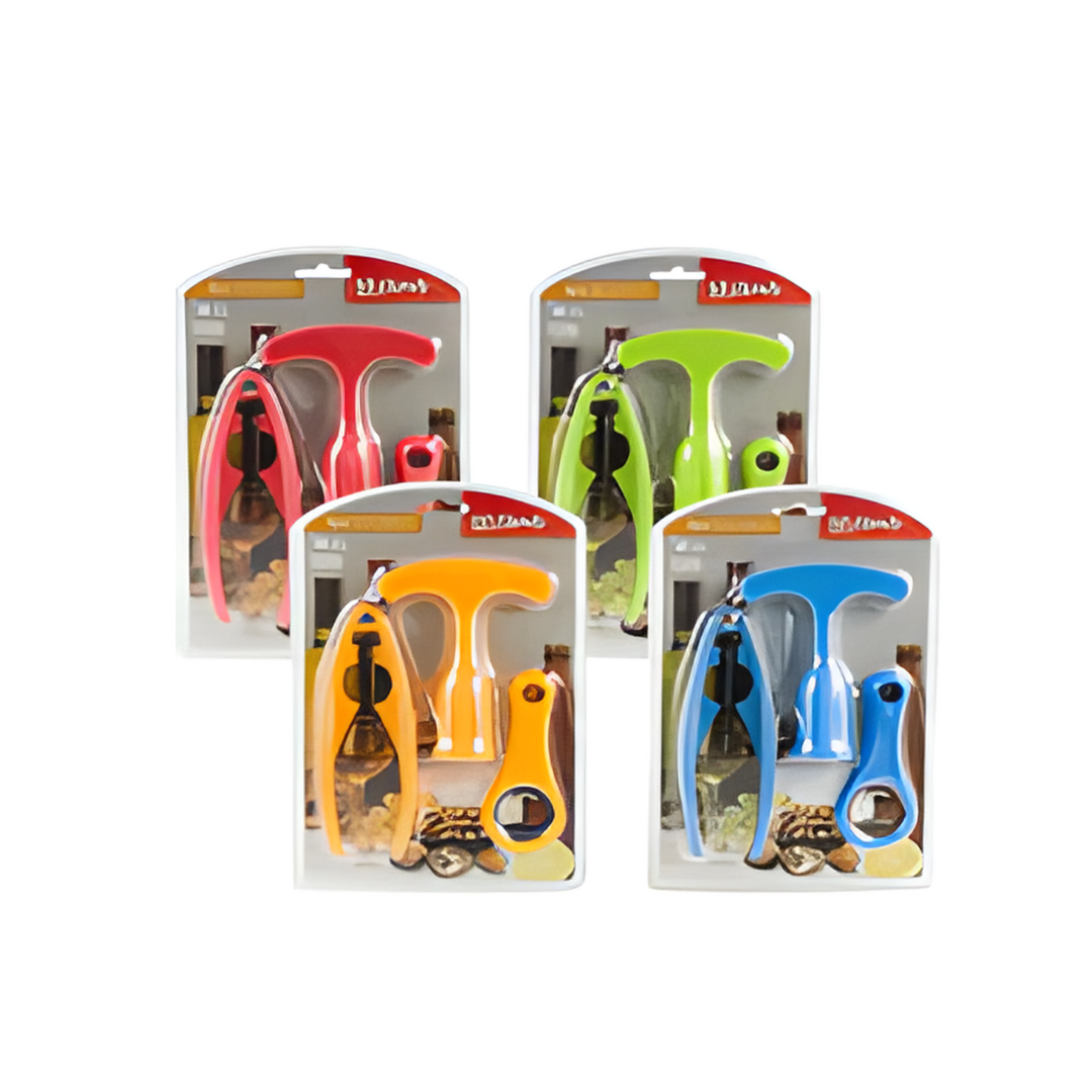 Four packages of dog chew toys in different colors on a white background