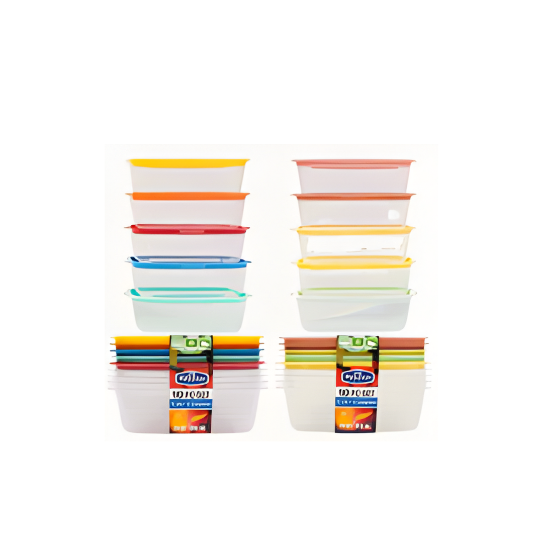 FOOD STORAGE SET W/LID,10pc 29