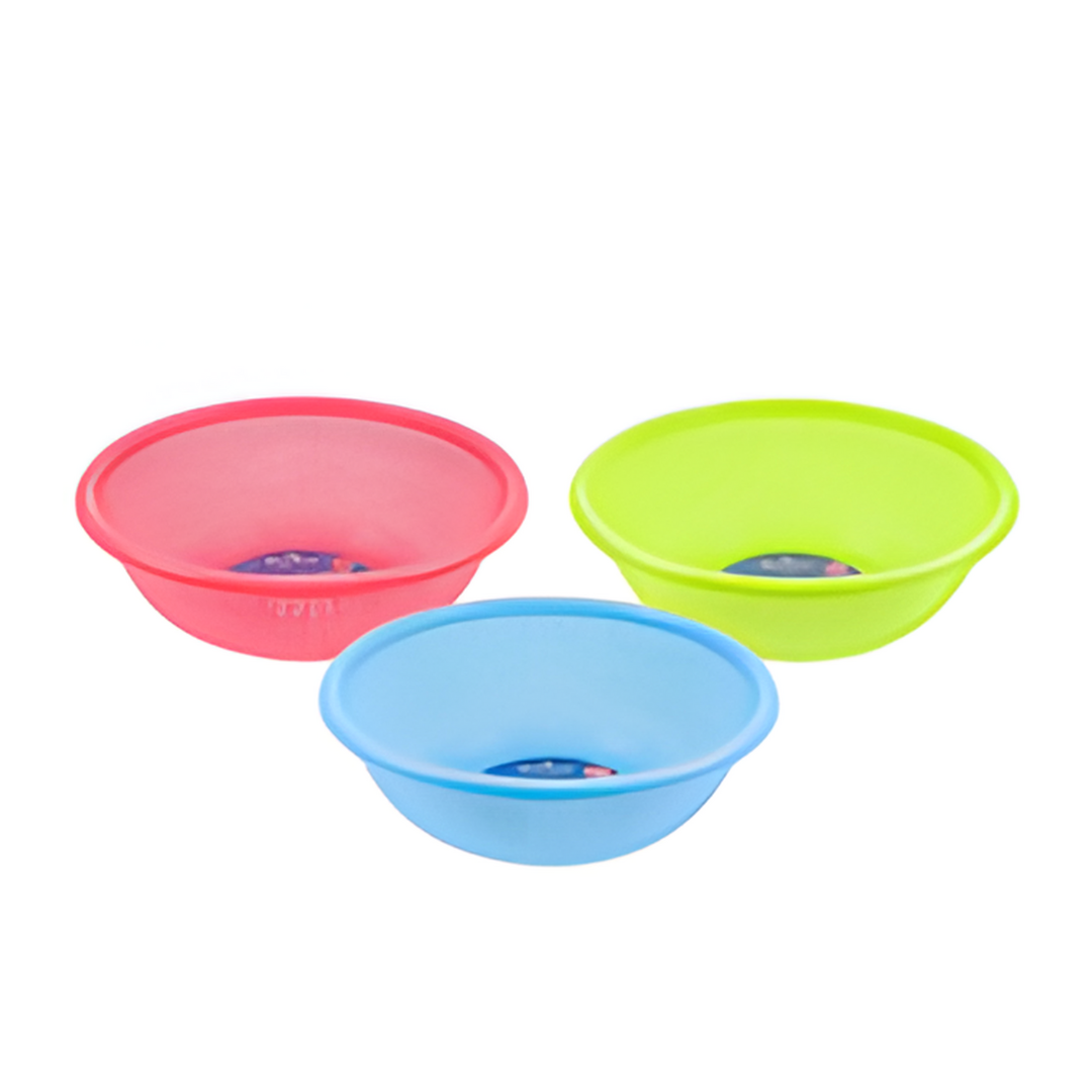 COLANDER,14.5"PLSTC 3AST CLRS