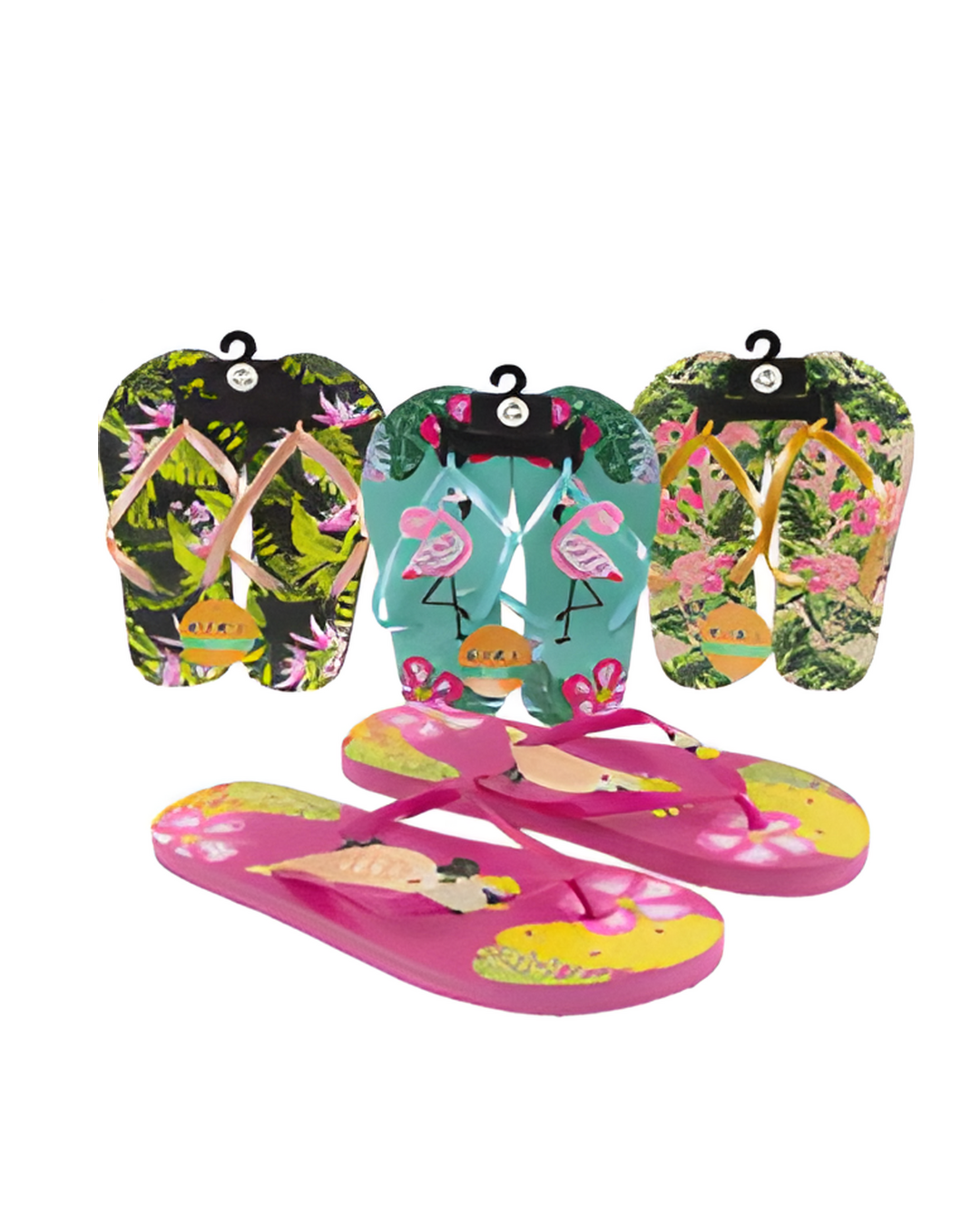 SANDALS,S/M/L LADIES 4AST COLO