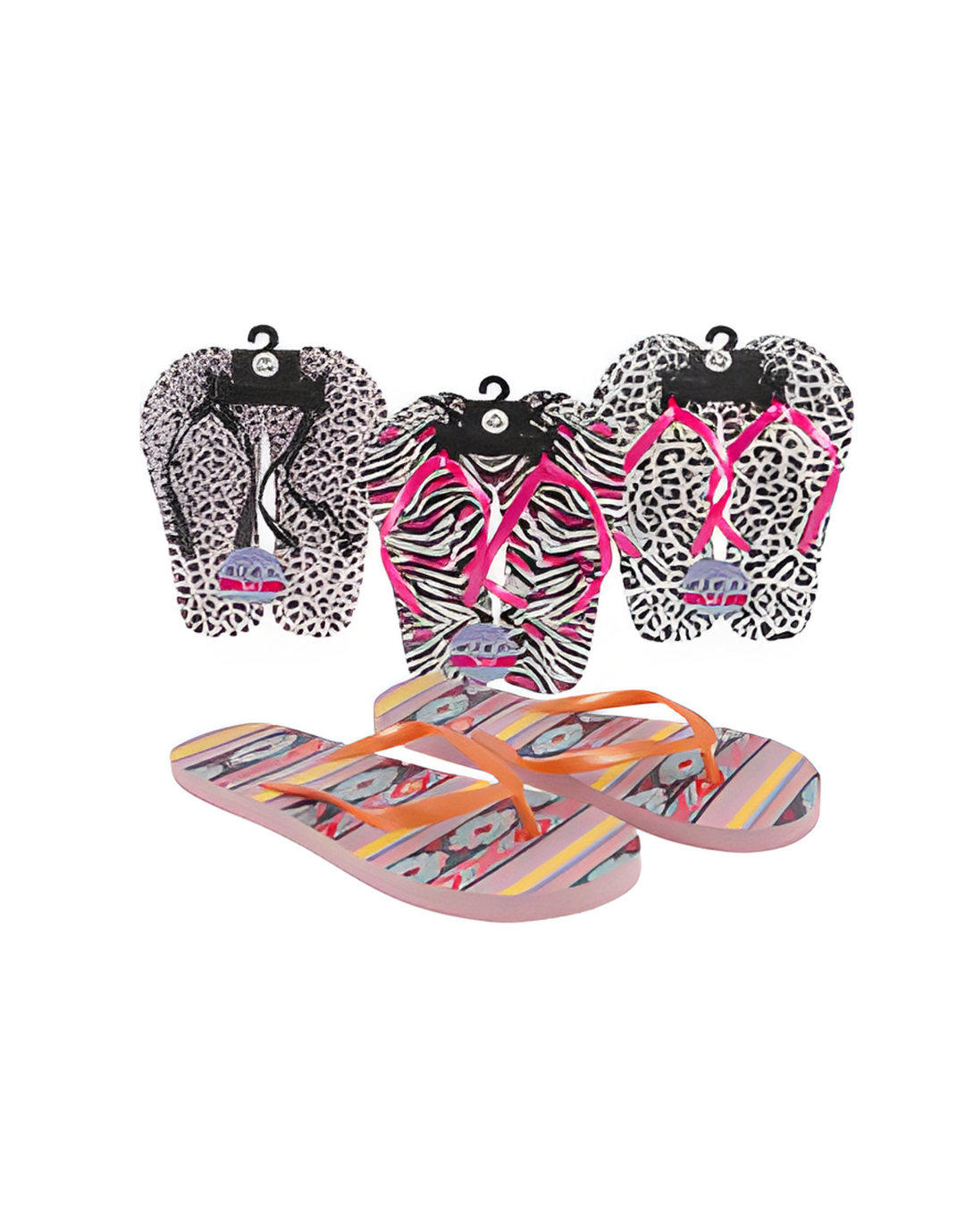 SANDALS,S/M/L LADIES 4ASST COL