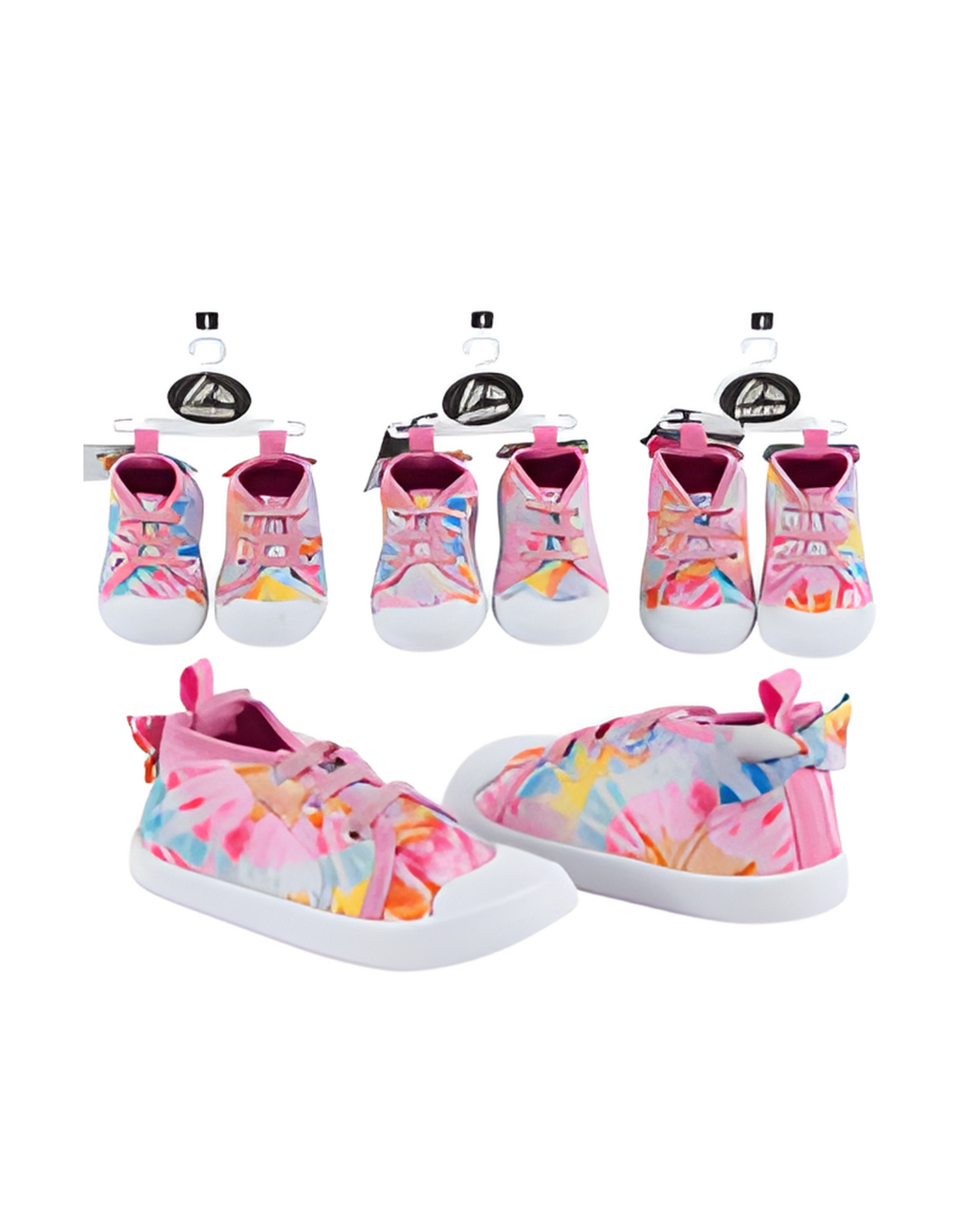 SHOES,2/4sz  PINK TIE DYE