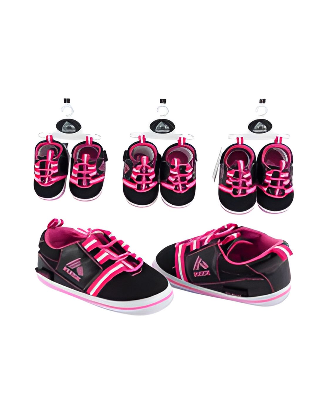 SHOES,2/4sz BLACK/PINK