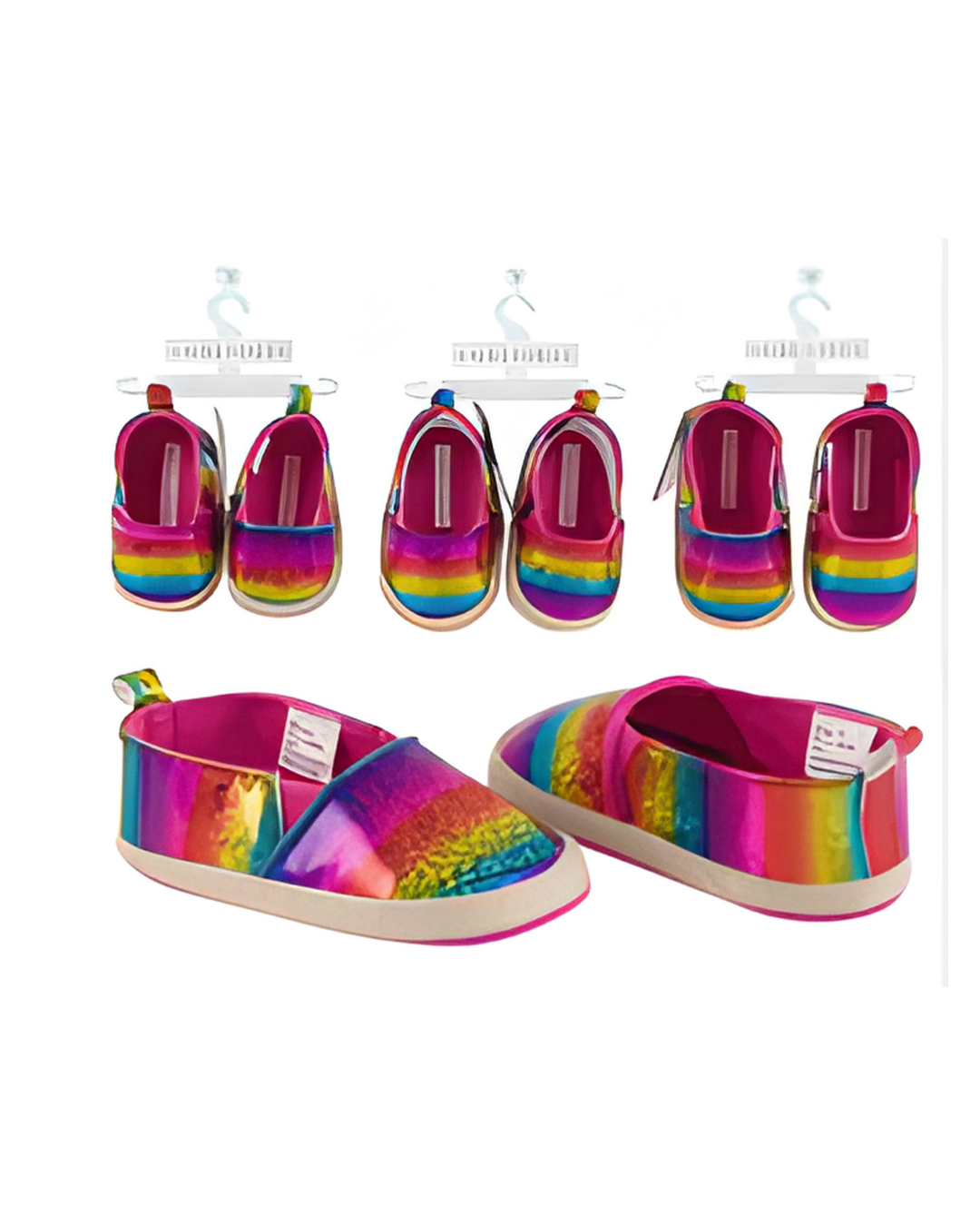 SHOES,2/4sz SLIP-ON METALLIC