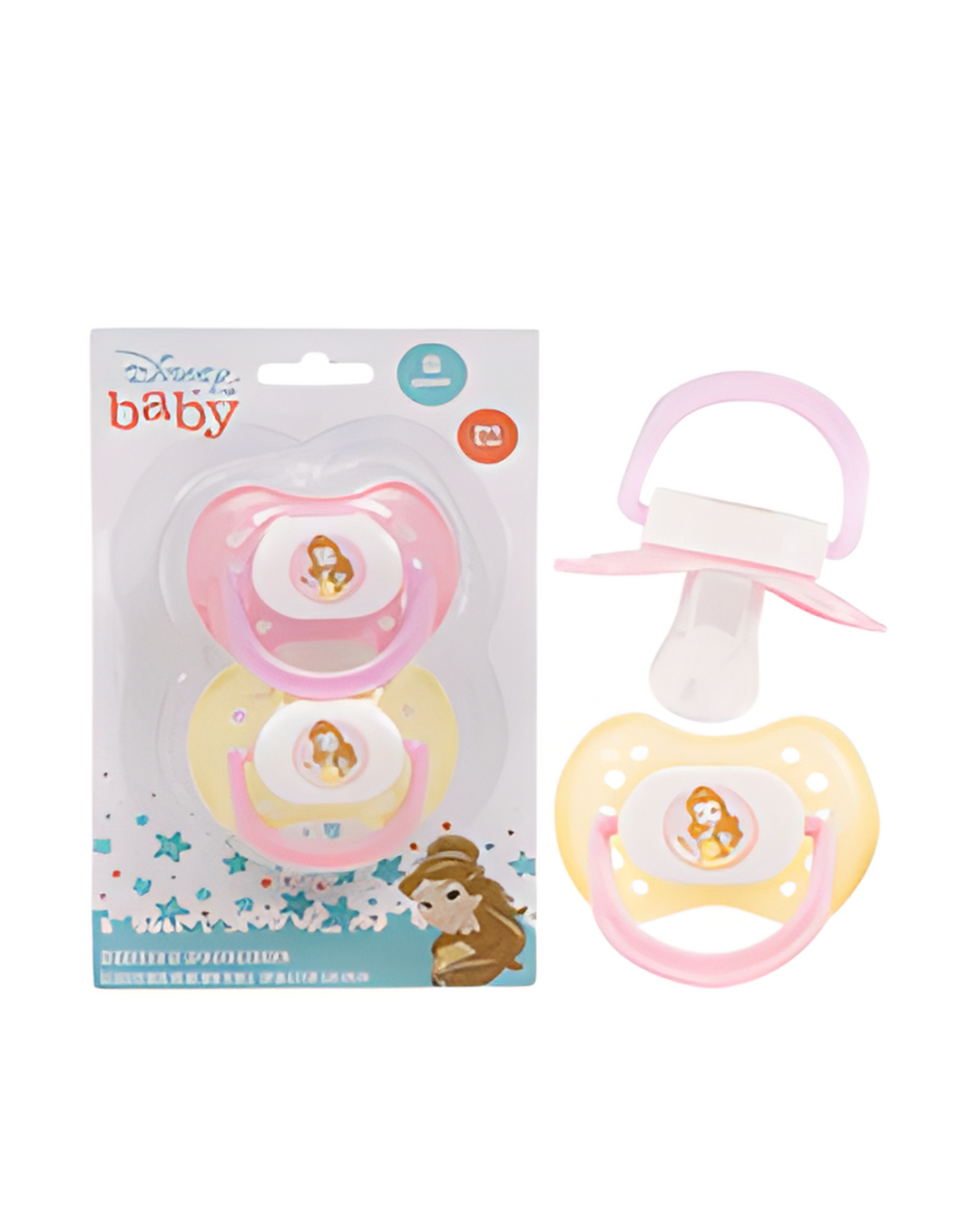 PACIFIER,2pk DIS PRINCESS BELL