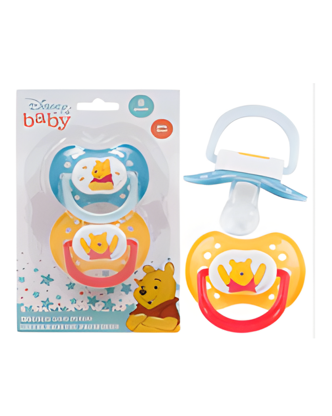 PACIFIER,2pk WINNIETHEPOOH BLU