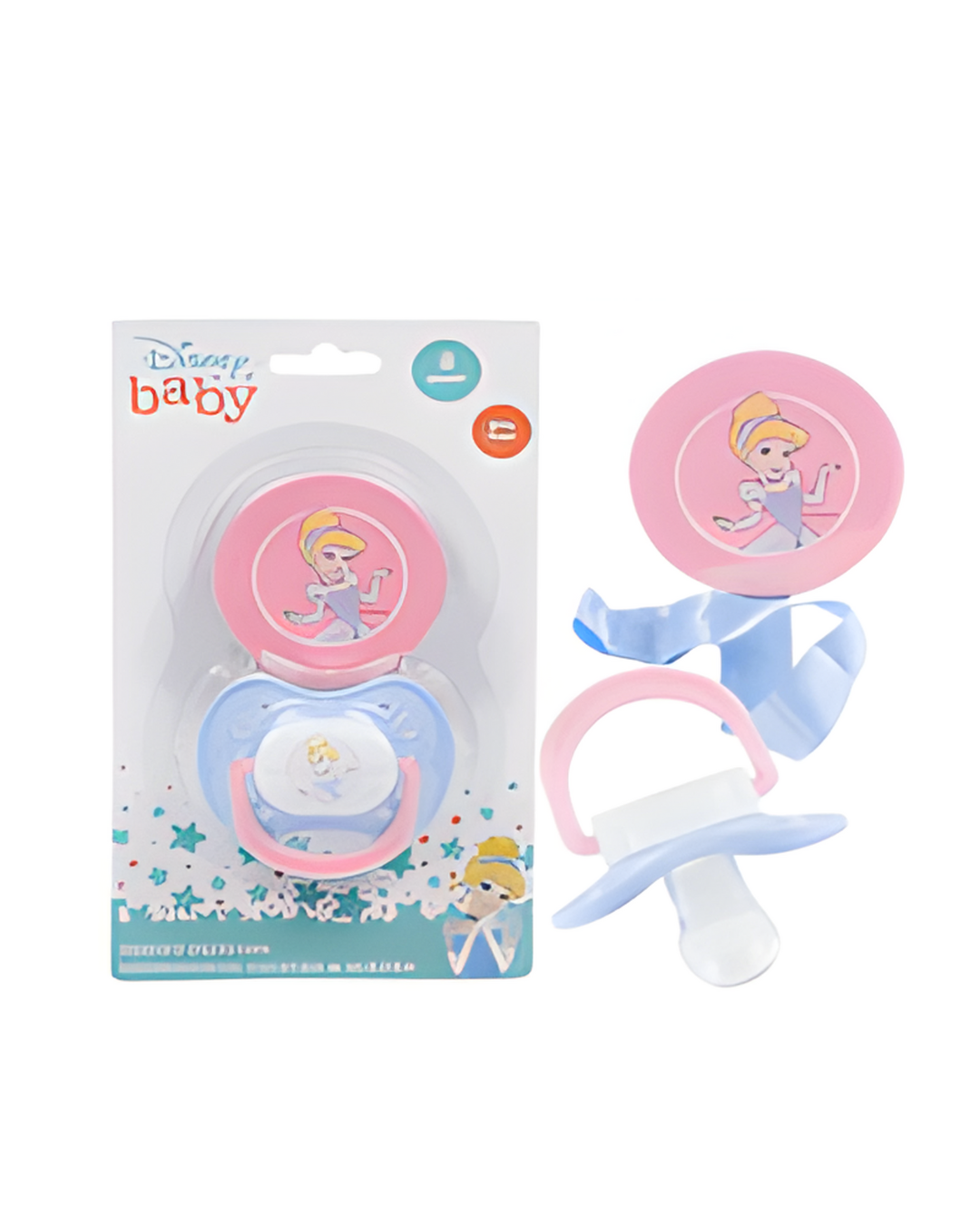 PACIFIER,W/CLIP DIS PRINCESS