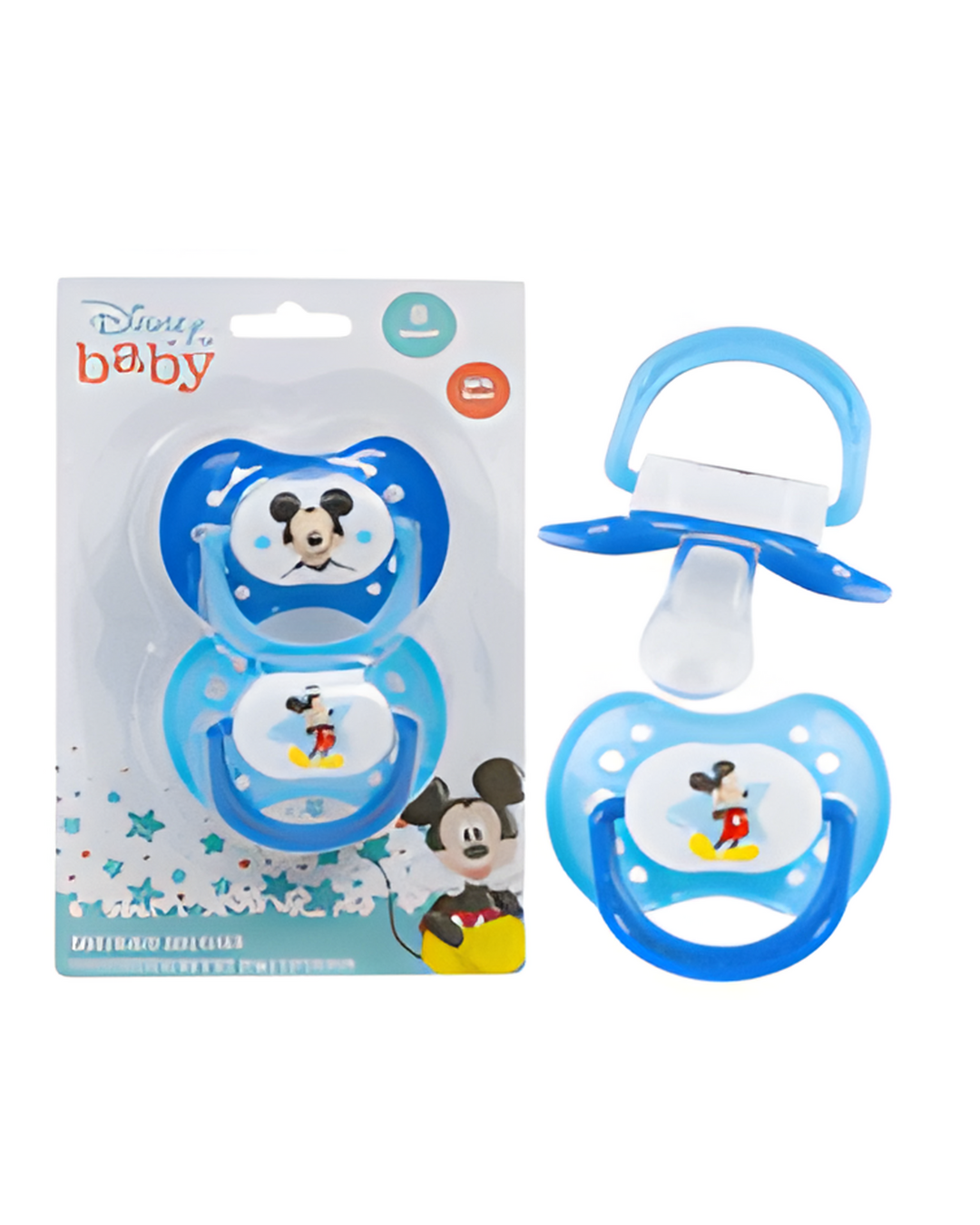 PACIFIER,2pk MICKEYMOUSE BLUE
