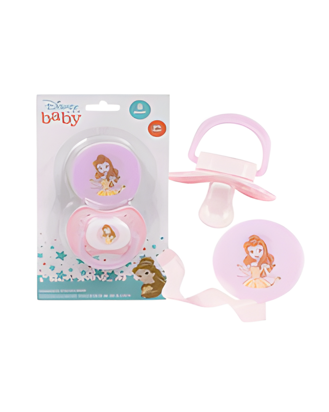 PACIFIER,W/CLIP DIS PRINCESS