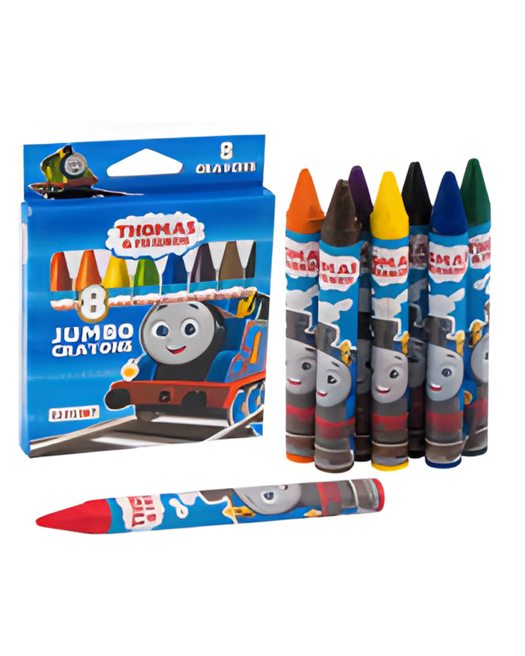 CRAYONS,8ct JUMBO THOMAS&FRNDS