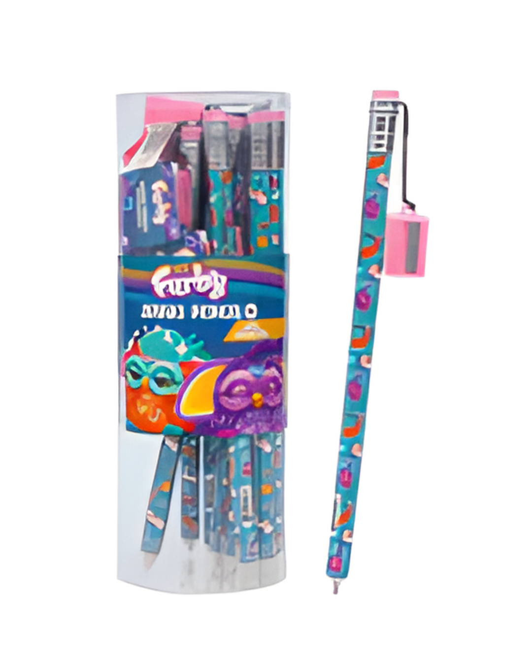 PENCIL,JUMBO FURBYw/SHARPENER