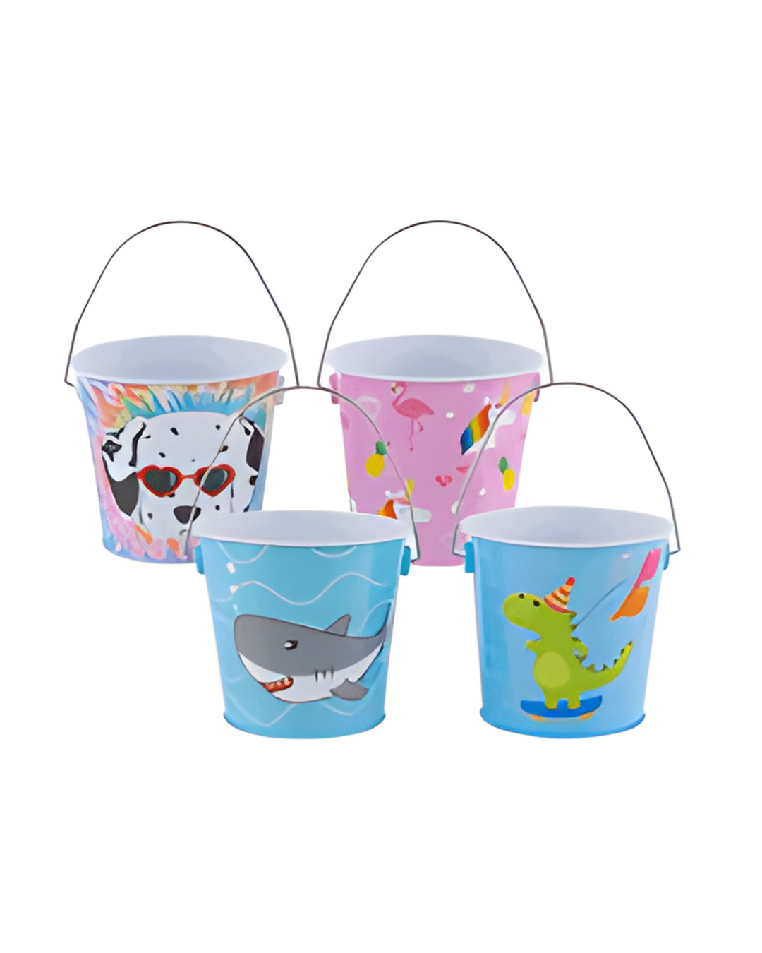 TIN PAIL,0.6Qt 4AST DESIGNS