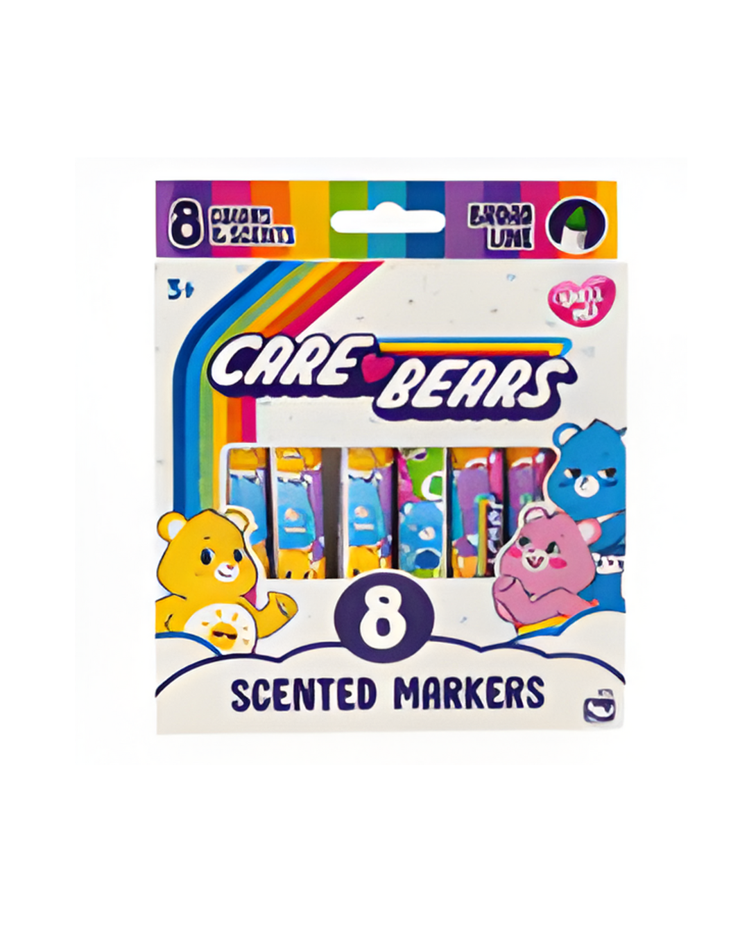 MARKERS,8pc SCENTED CAREBEARS