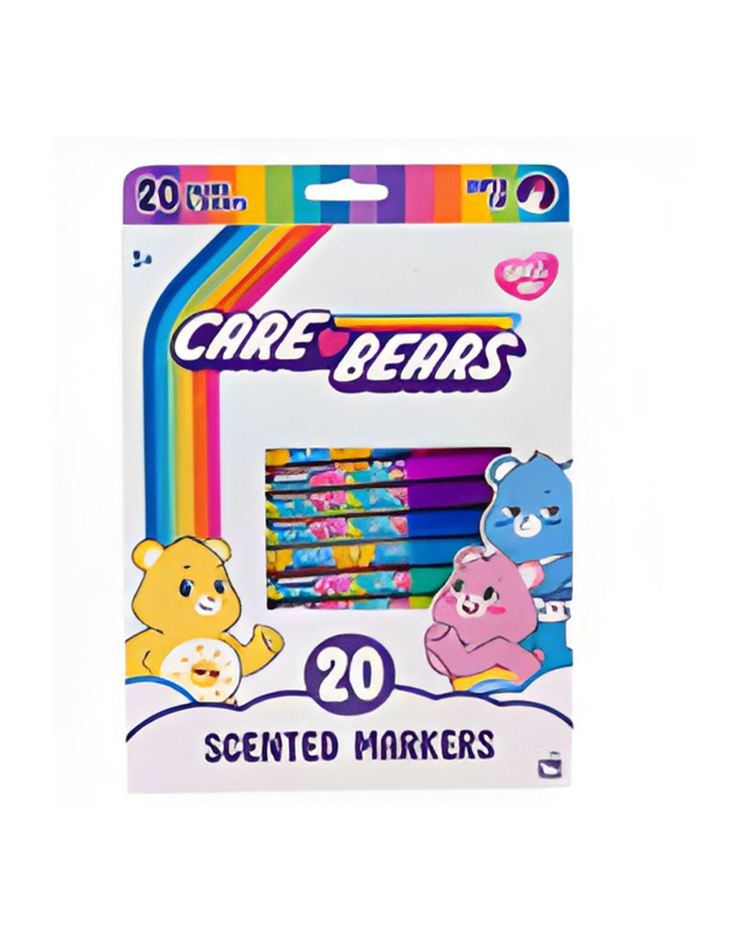 MARKERS,20pc SCENTED CAREBEARS