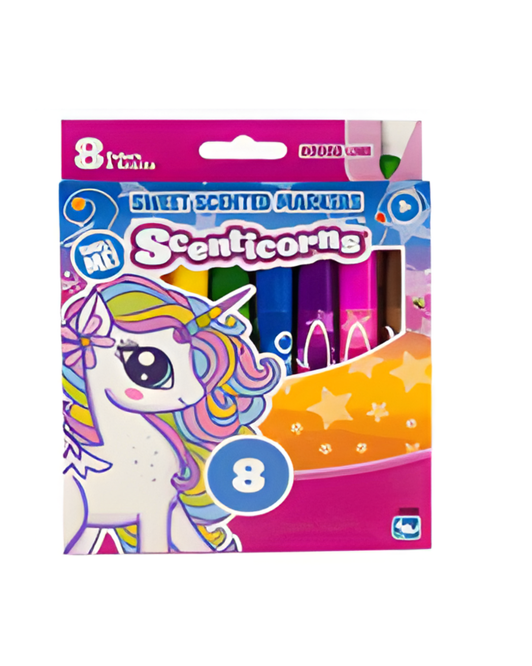 MARKERS,8pc SCENTICORN SCENTED