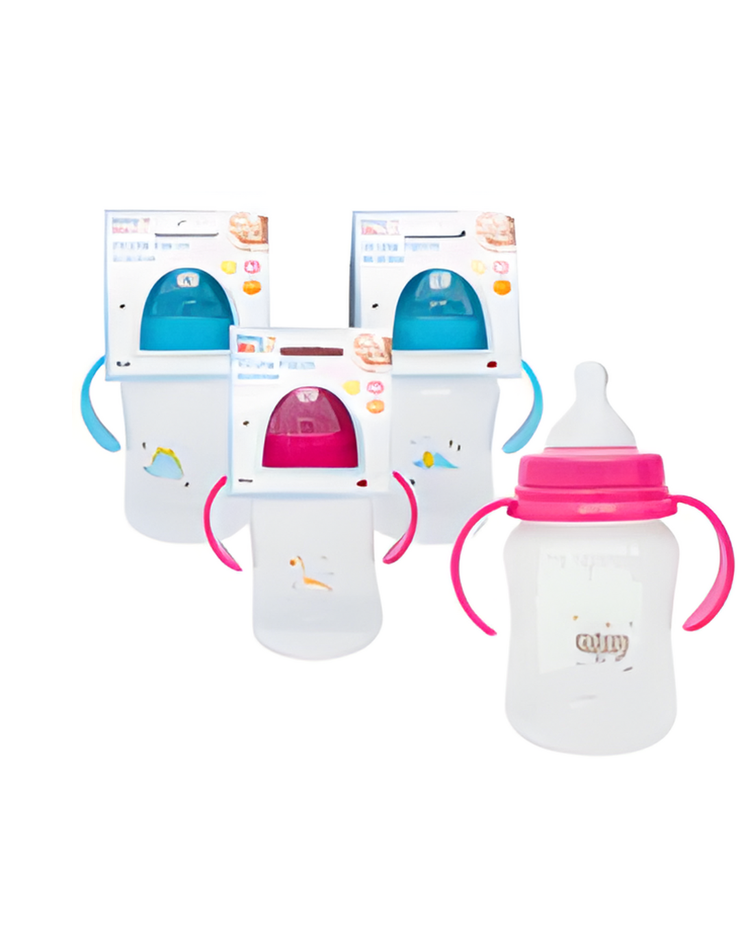 BABY BOTLLE 8oz,DECORATED W/HN