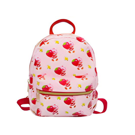 BACKPACK,10"PU MINI STRAWBERRY