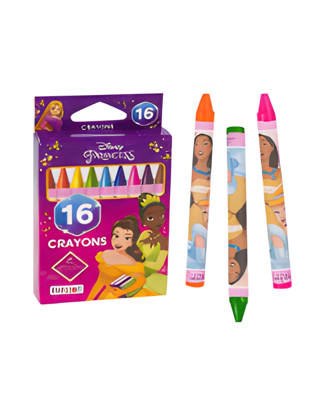 CRAYONS,16ct DISNEY PRINCESS