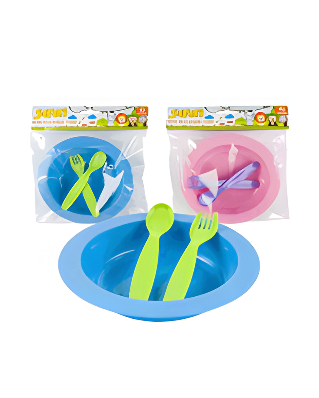BABY BOWL SET,W/SPOON & FORK A