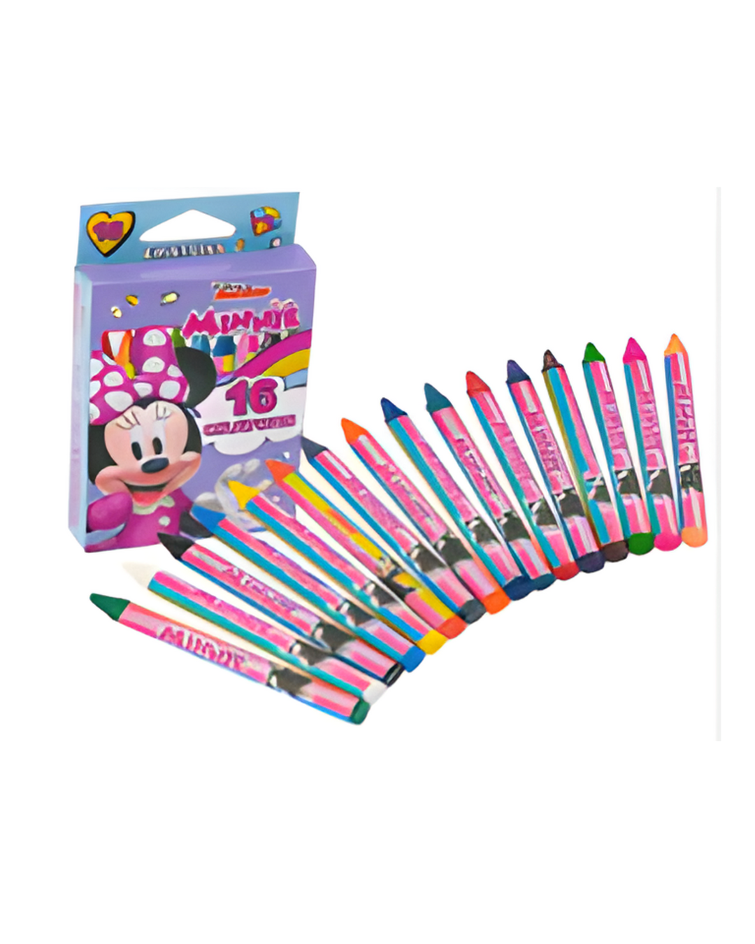 CRAYONS,16ct MINNIE MOUSE