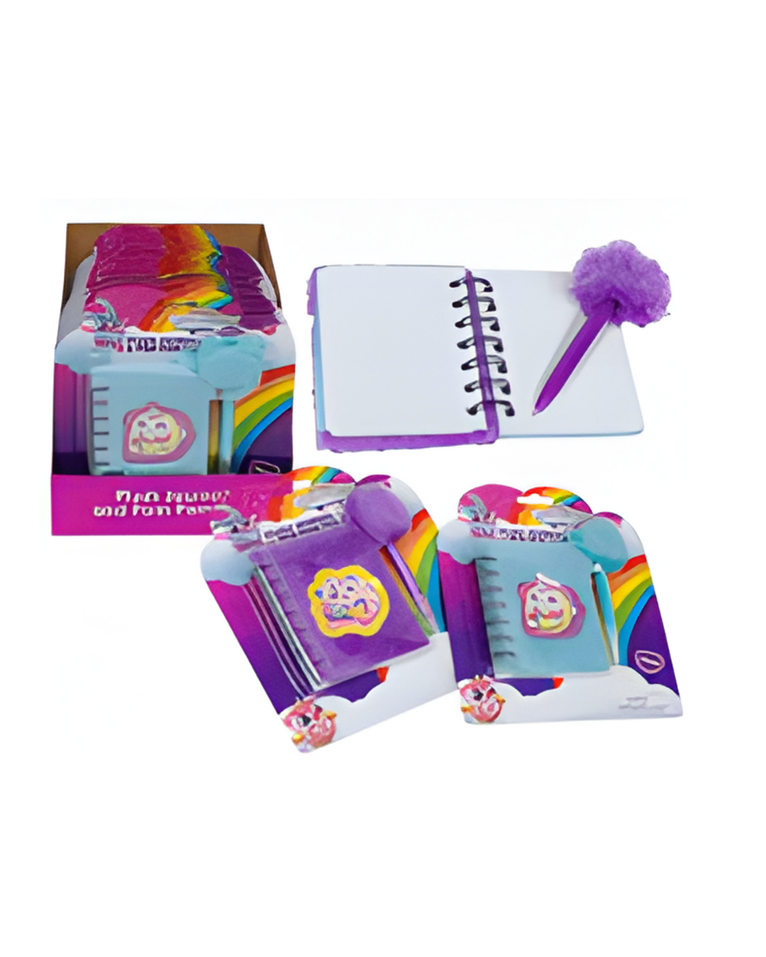 JOURNAL SET,7"PLUSH RAINBOCORN