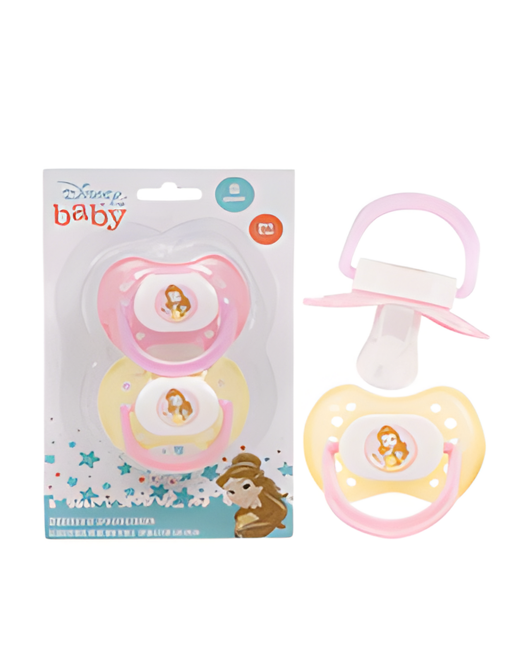 PACIFIER,2pk DIS PRINCESS BELL