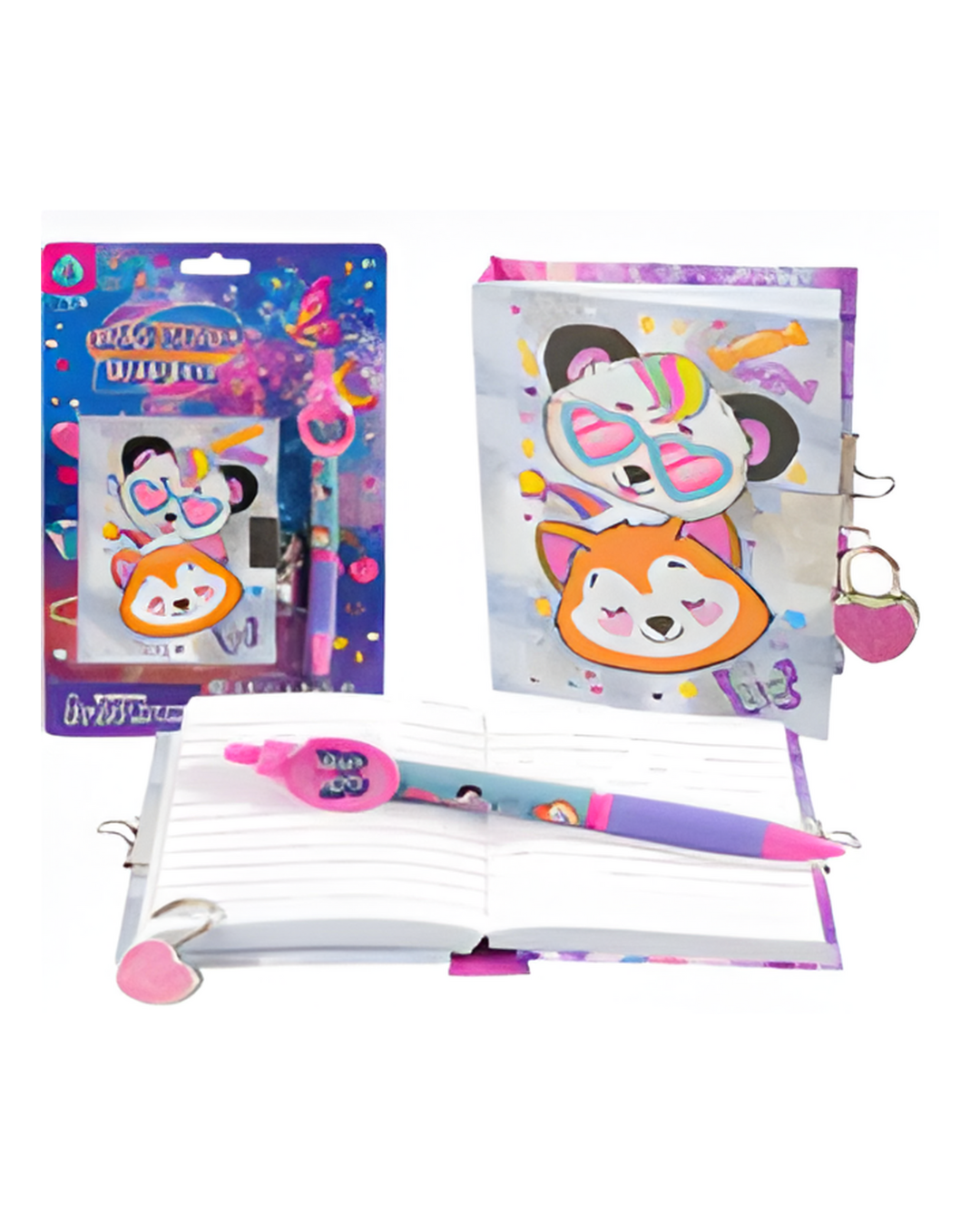 DIARY SET,3pcW/PEN CREATE&STYL