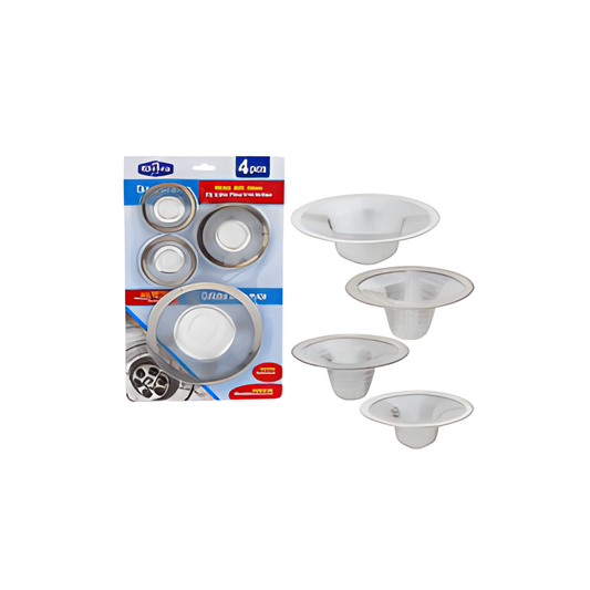 DRAINER SET,4pc STAINLESS STEE
