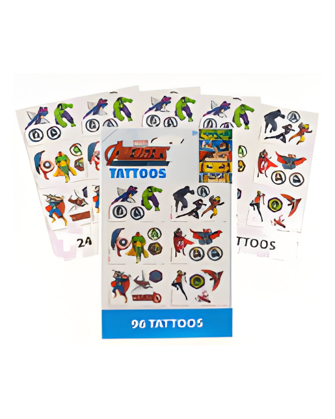 TATTOO SET,4sheet 96pc AVENGER