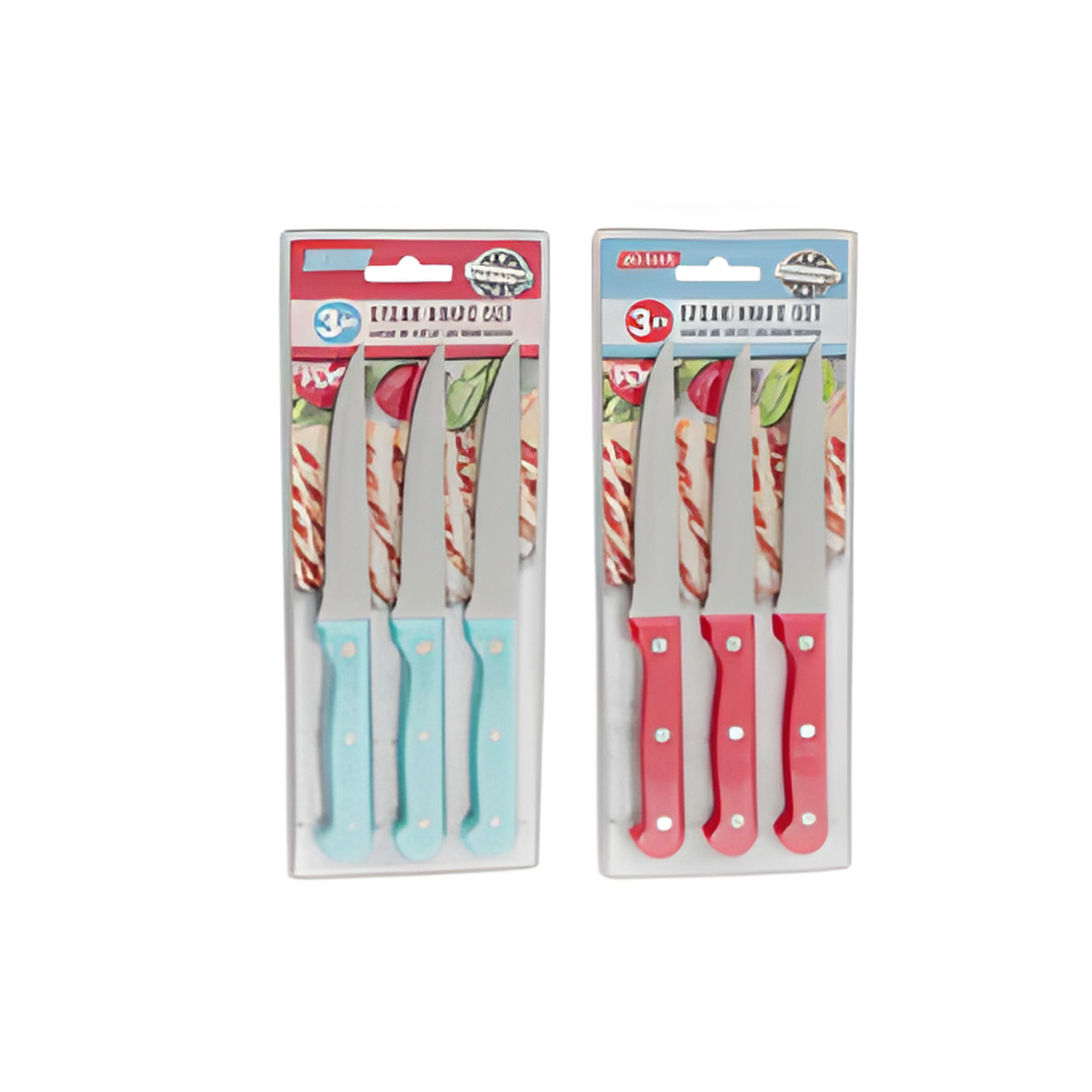 STK KNIFE SET,3pc4.5"2AST1.0mm