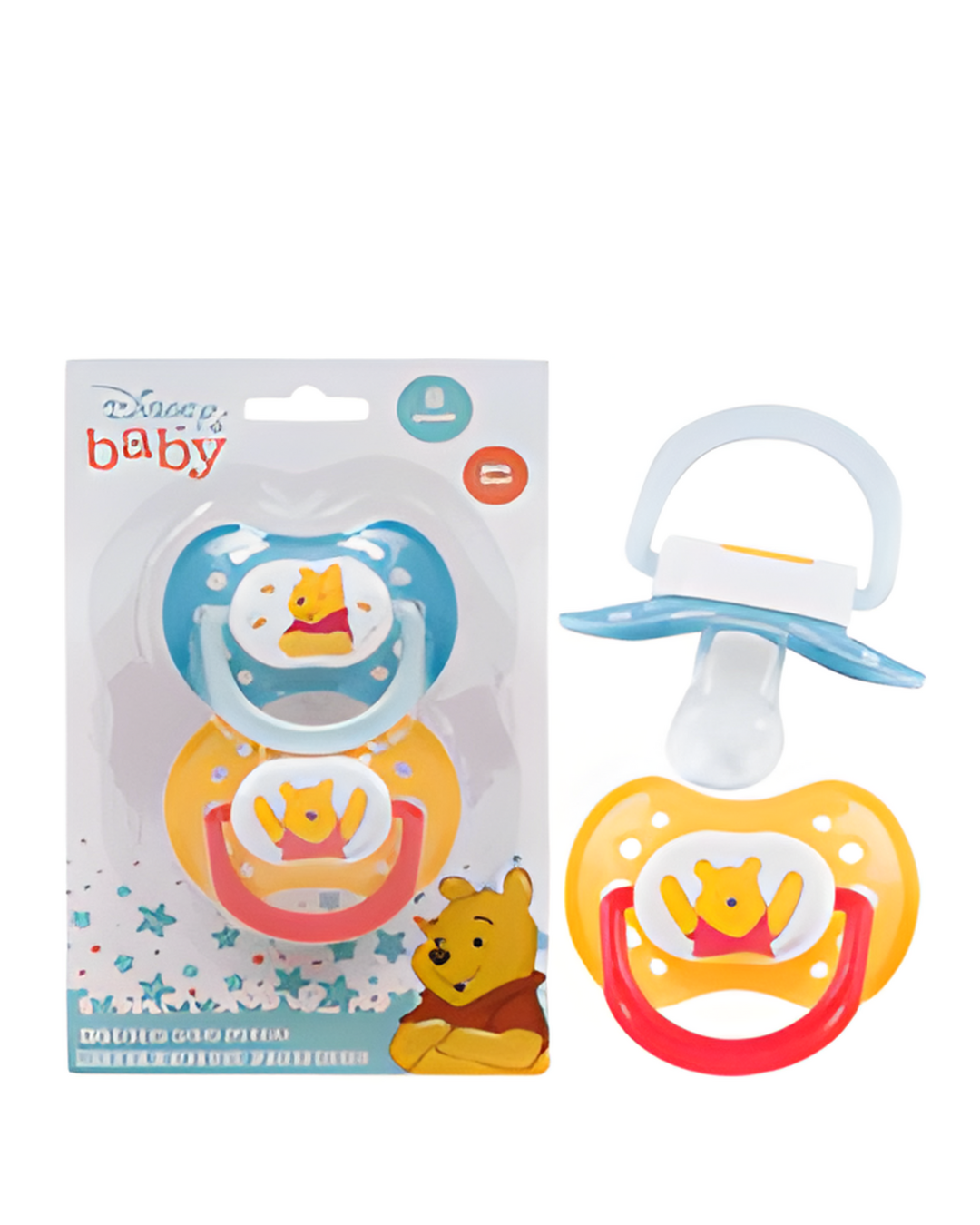 PACIFIER,2pk WINNIETHEPOOH BLU