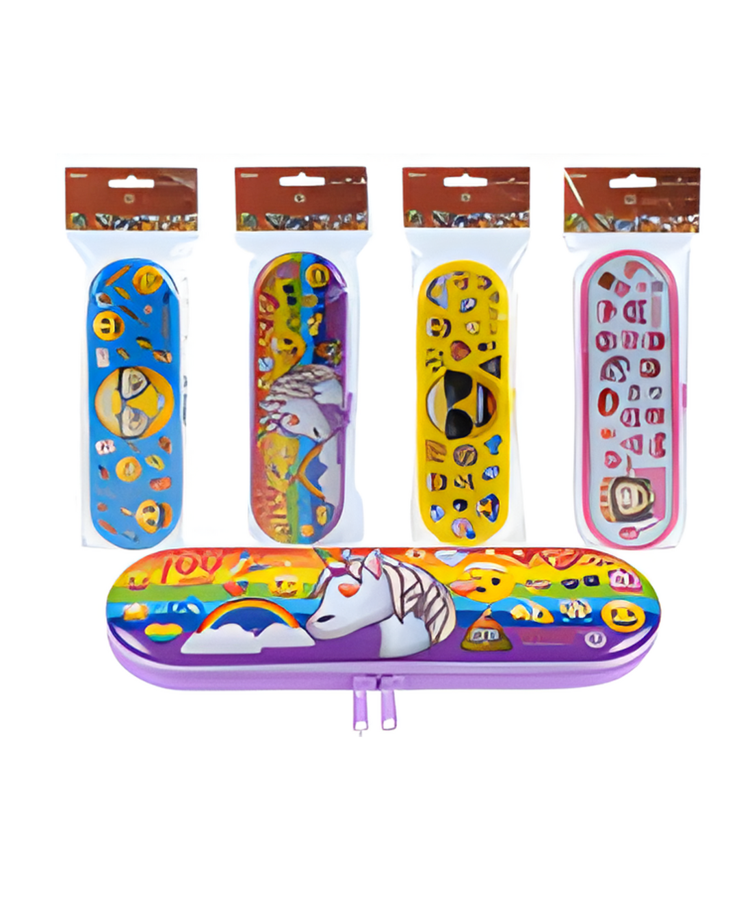 PENCIL CASE,8"w/ZIPPER EMOJI 4