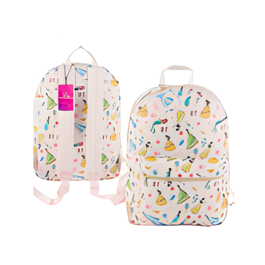 BACKPACK,16"PU DIS PRINCESS WH