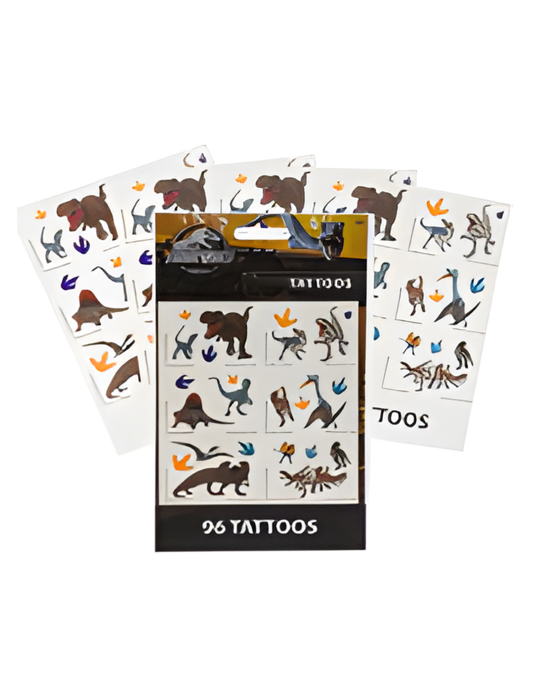 TATTOO SET,4sheet 96pc JURASSI