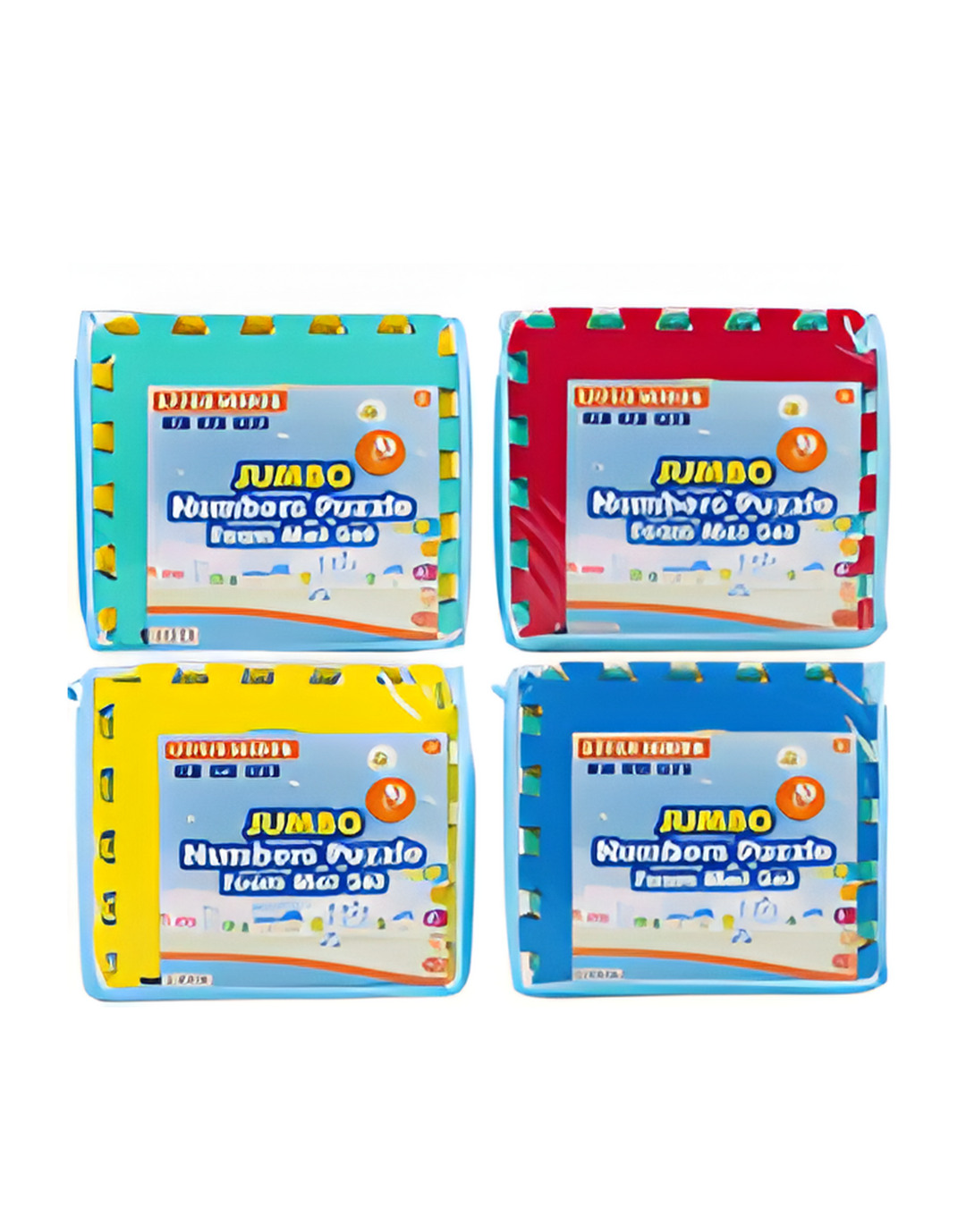 FLOOR PUZZLE,10pc 0-9 4astd EV