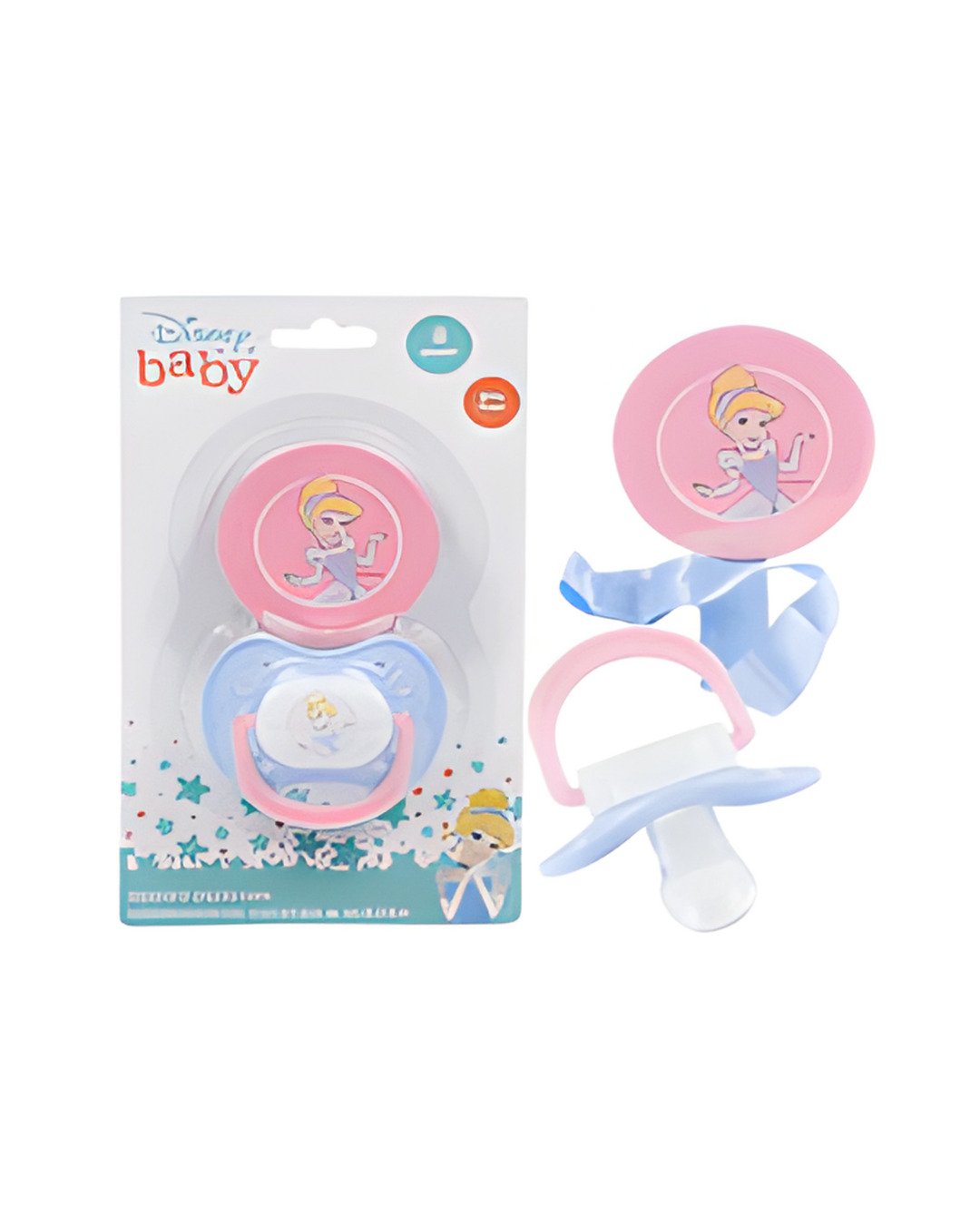 PACIFIER,W/CLIP DIS PRINCESS