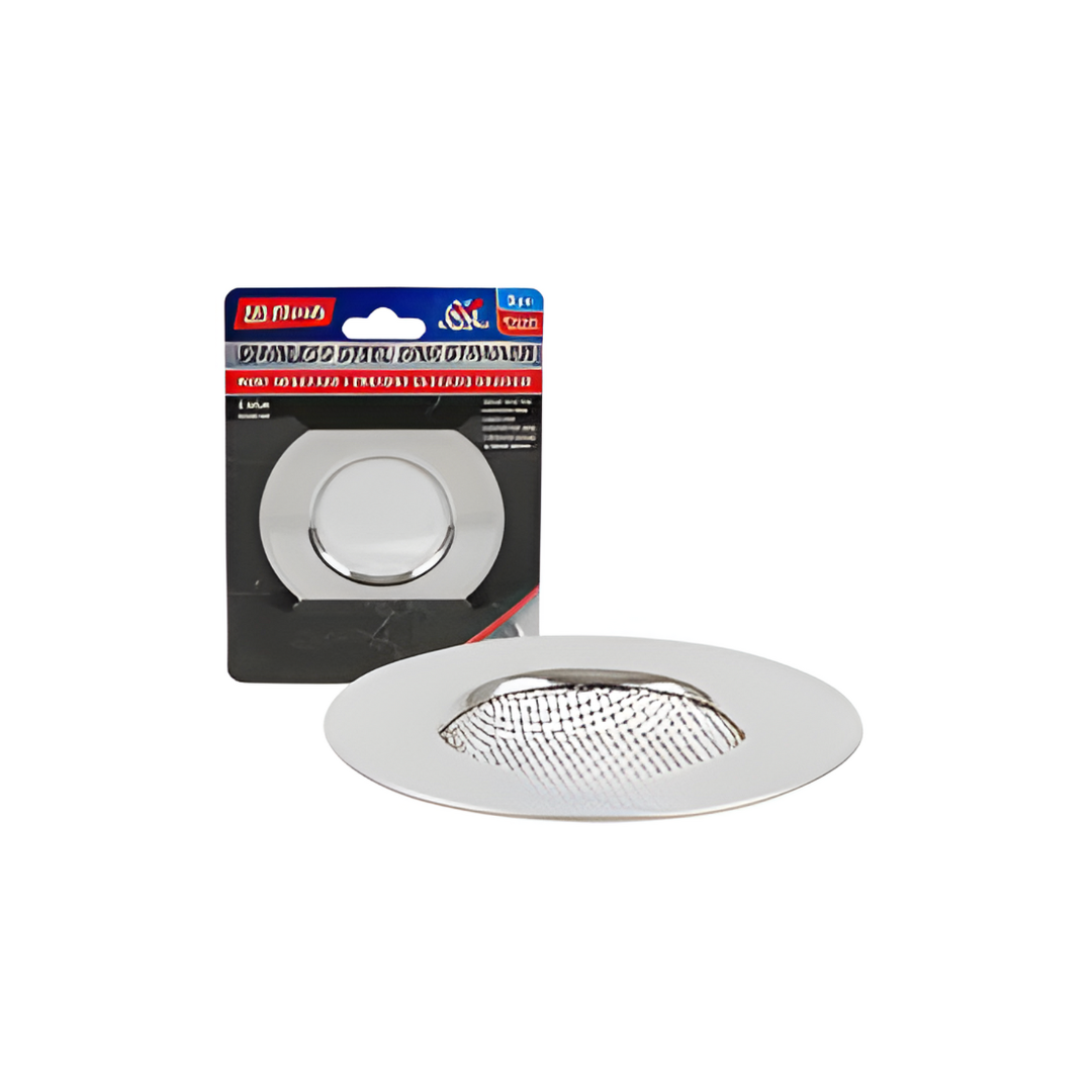 Metallic ceiling light fixture with packaging on a white background