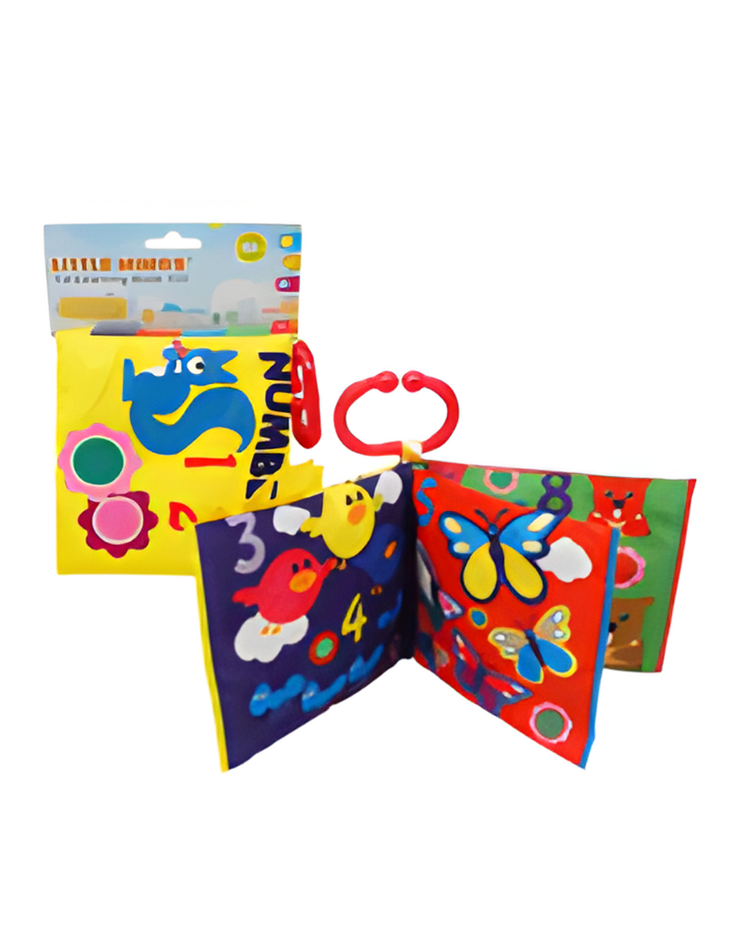 BOOK,YELLOW FABRIC WITH 123