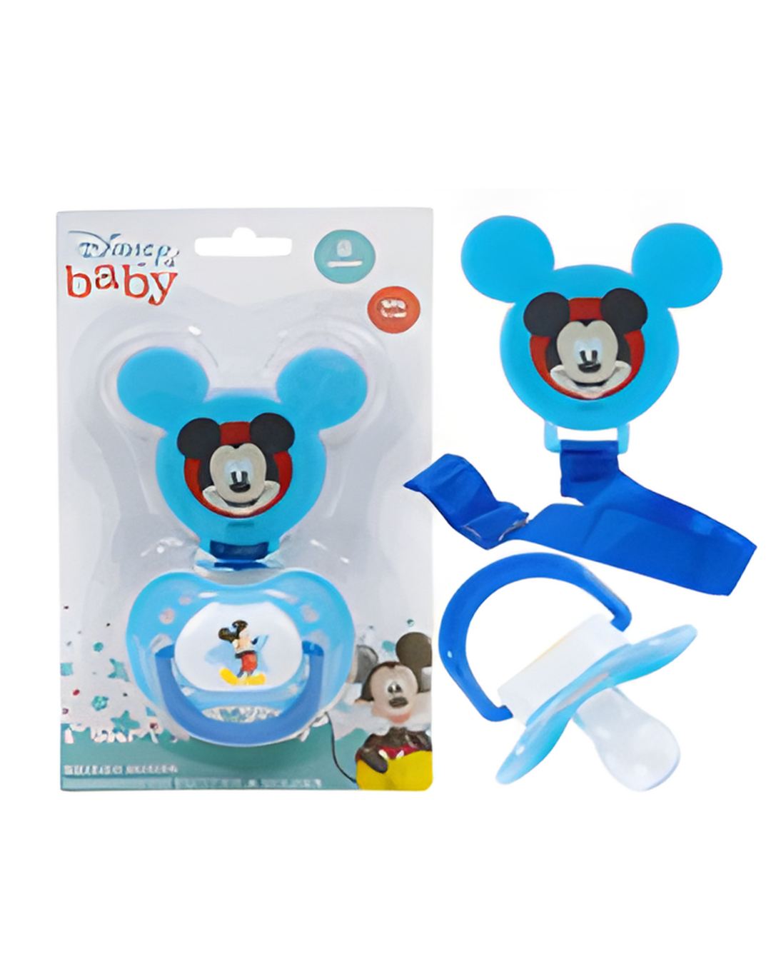 PACIFIER,W/CLIP MICKEYMOUSE RE