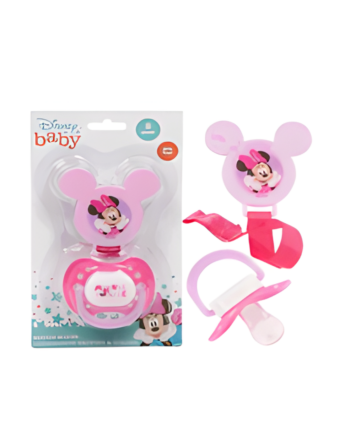 PACIFIER,W/CLIP MINNIEMOUSE PU