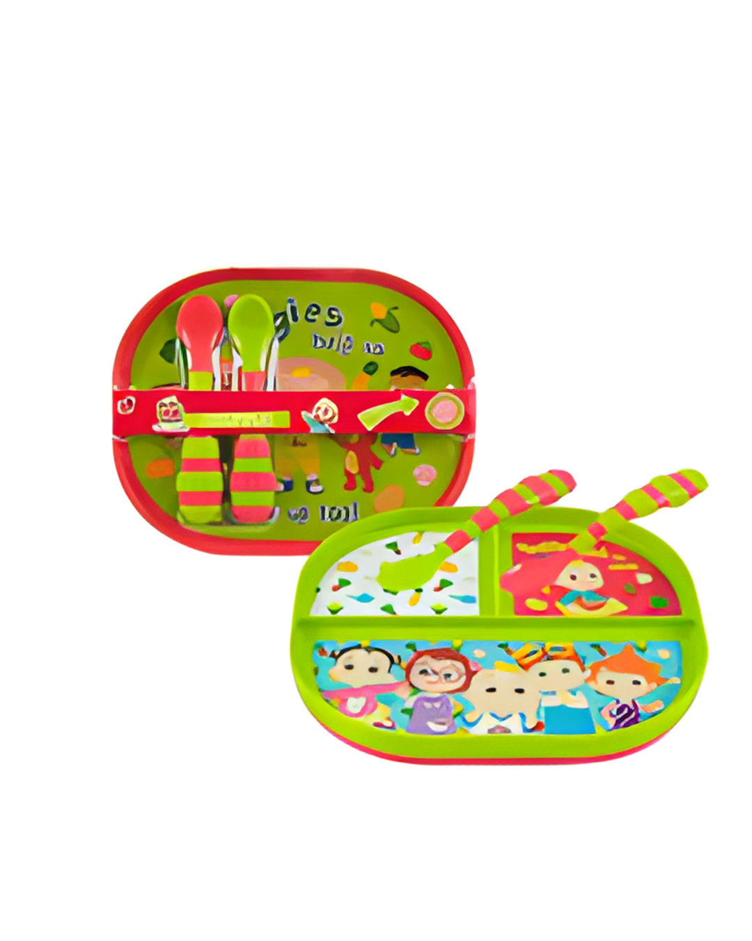 FEEDING SET,3pc TDLR COCOMELON