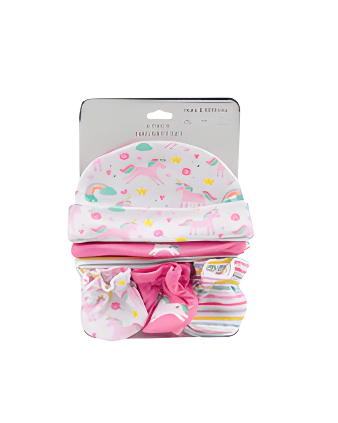 HAT/MITTS SET,6pk UNICORN