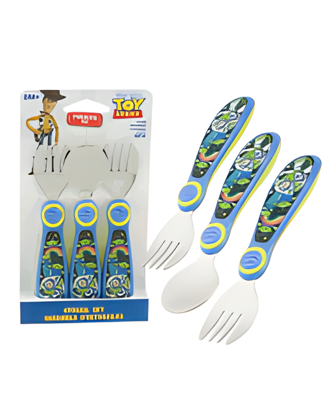 FLATWARE,3pc TOY STORY