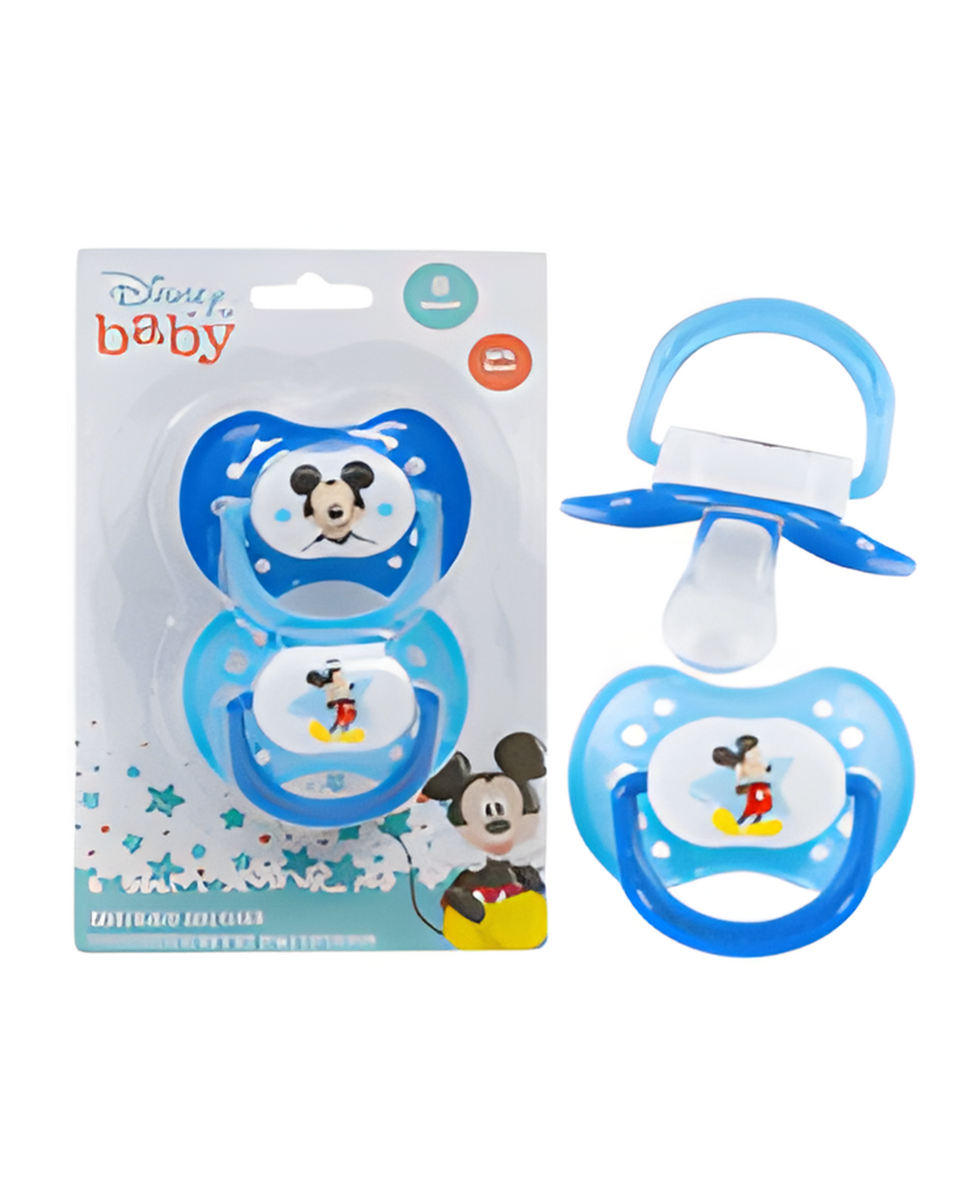 PACIFIER,2pk MICKEYMOUSE BLUE